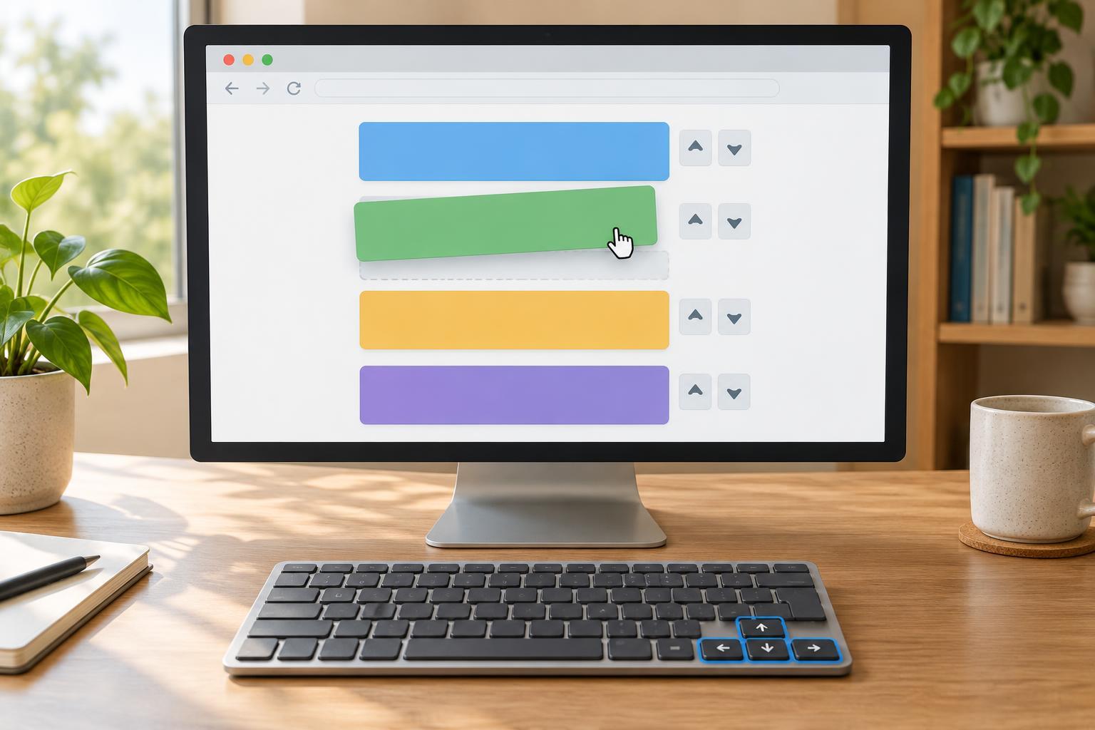 Reorder a List with Drag-and-Drop and Keyboard-Friendly Controls
