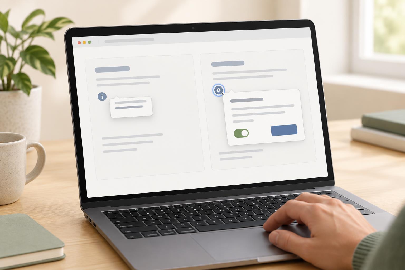 Tooltips versus popovers: choosing the right pattern for supplementary content
